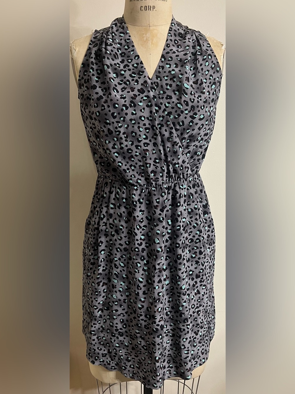 Rebecca Taylor Silk Cheetah Print Dress Size 2